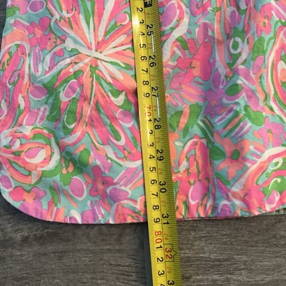 Lilly Pulitzer Candice Keyhole Mini Dress Size 00 Crash Landing Sand Bar Blue - Picture 12 of 12